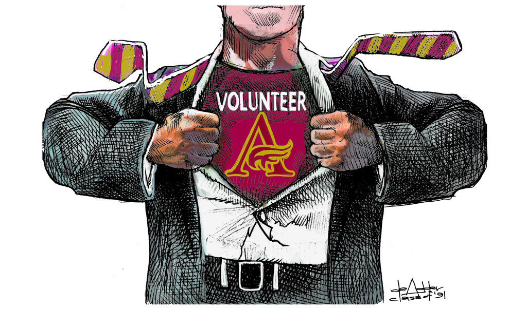 DeAdder volunteerism cartoon