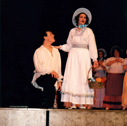 Scott and Irma Mulherin met at Mount Allison during this 1997 Garnet and Gold production of The Pirates of Penzance.