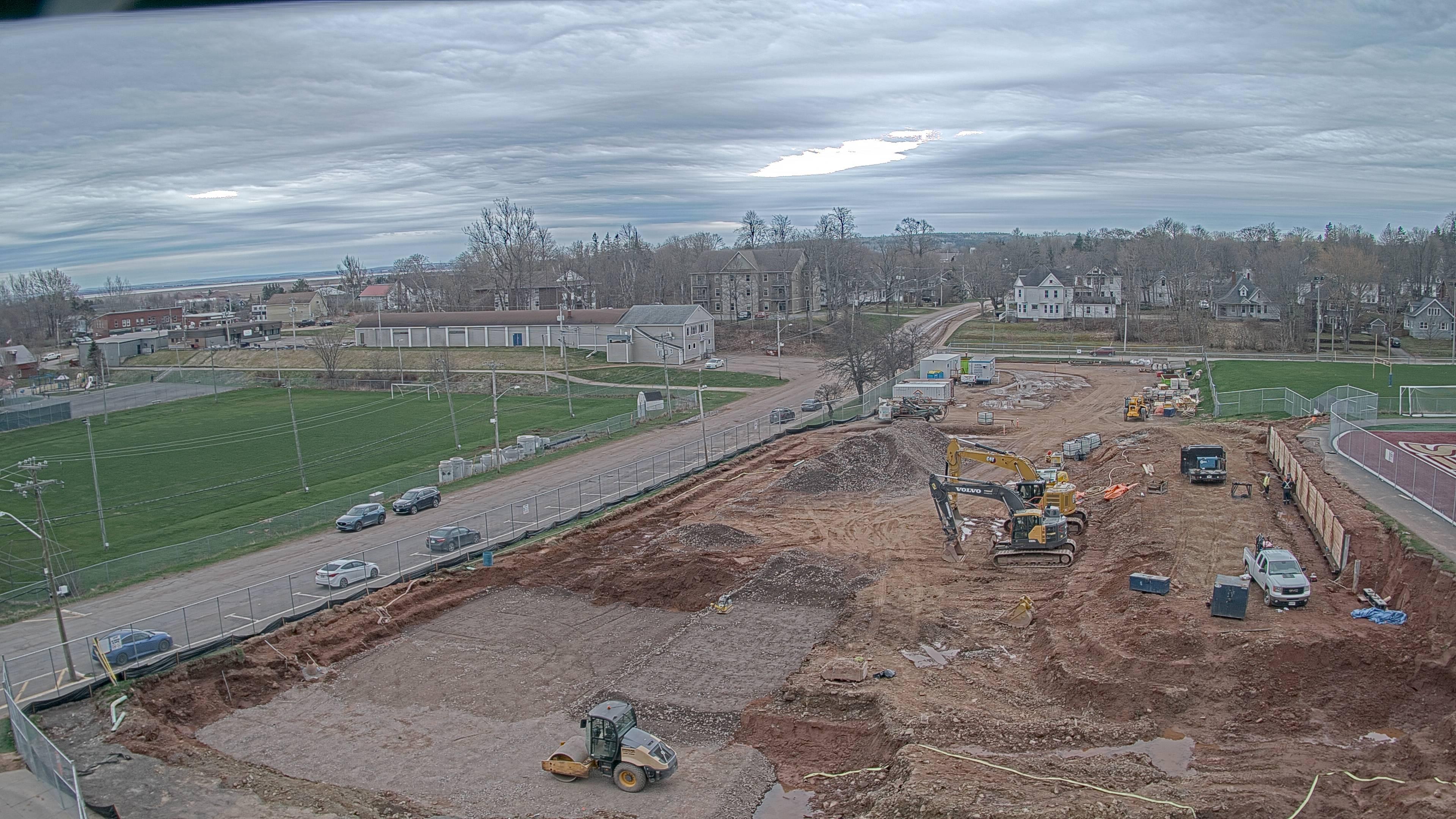 Construction site of the Multi-Sport Complex at Mount Allison University