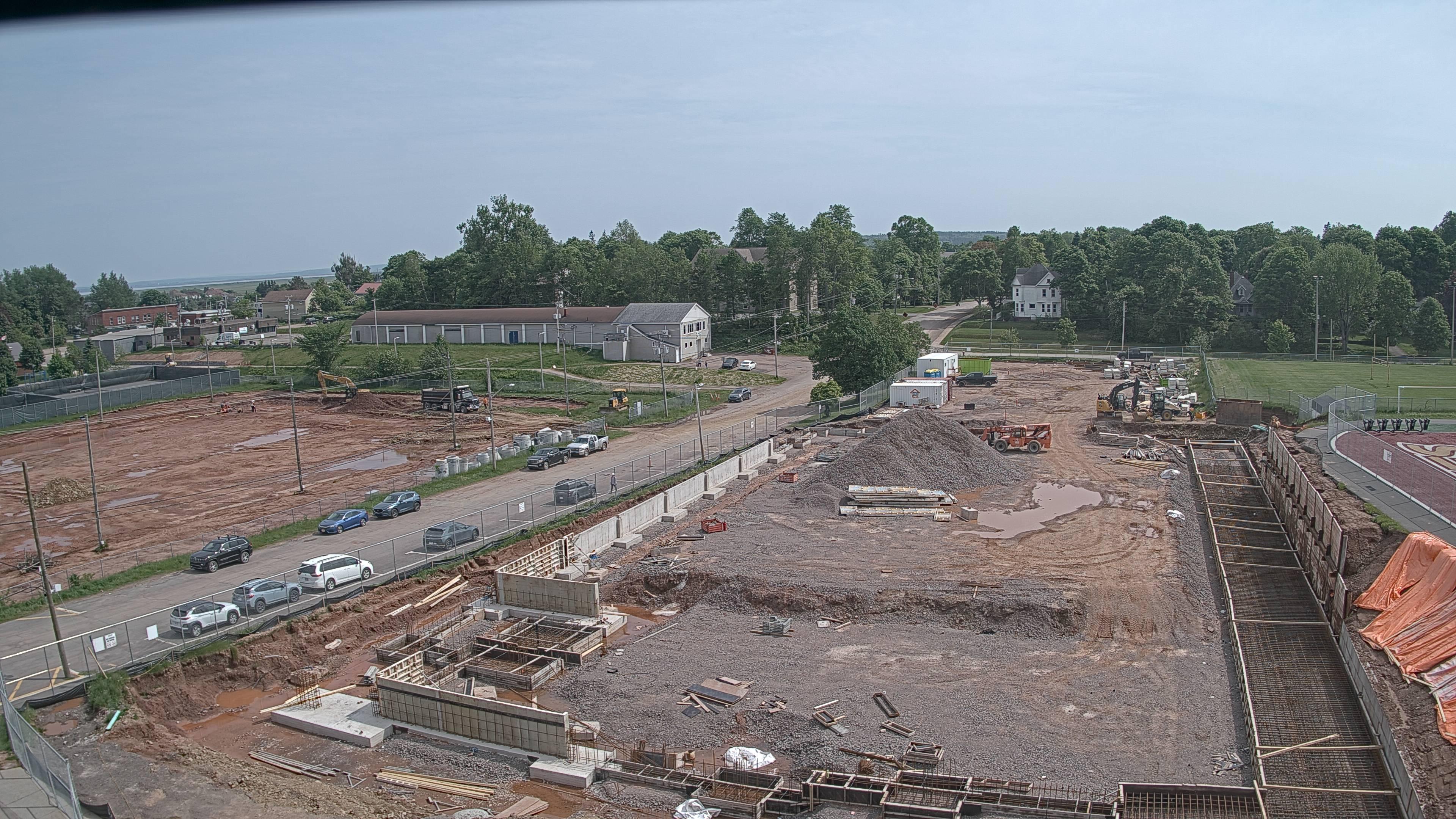 Construction site of the Multi-Sport Complex at Mount Allison University