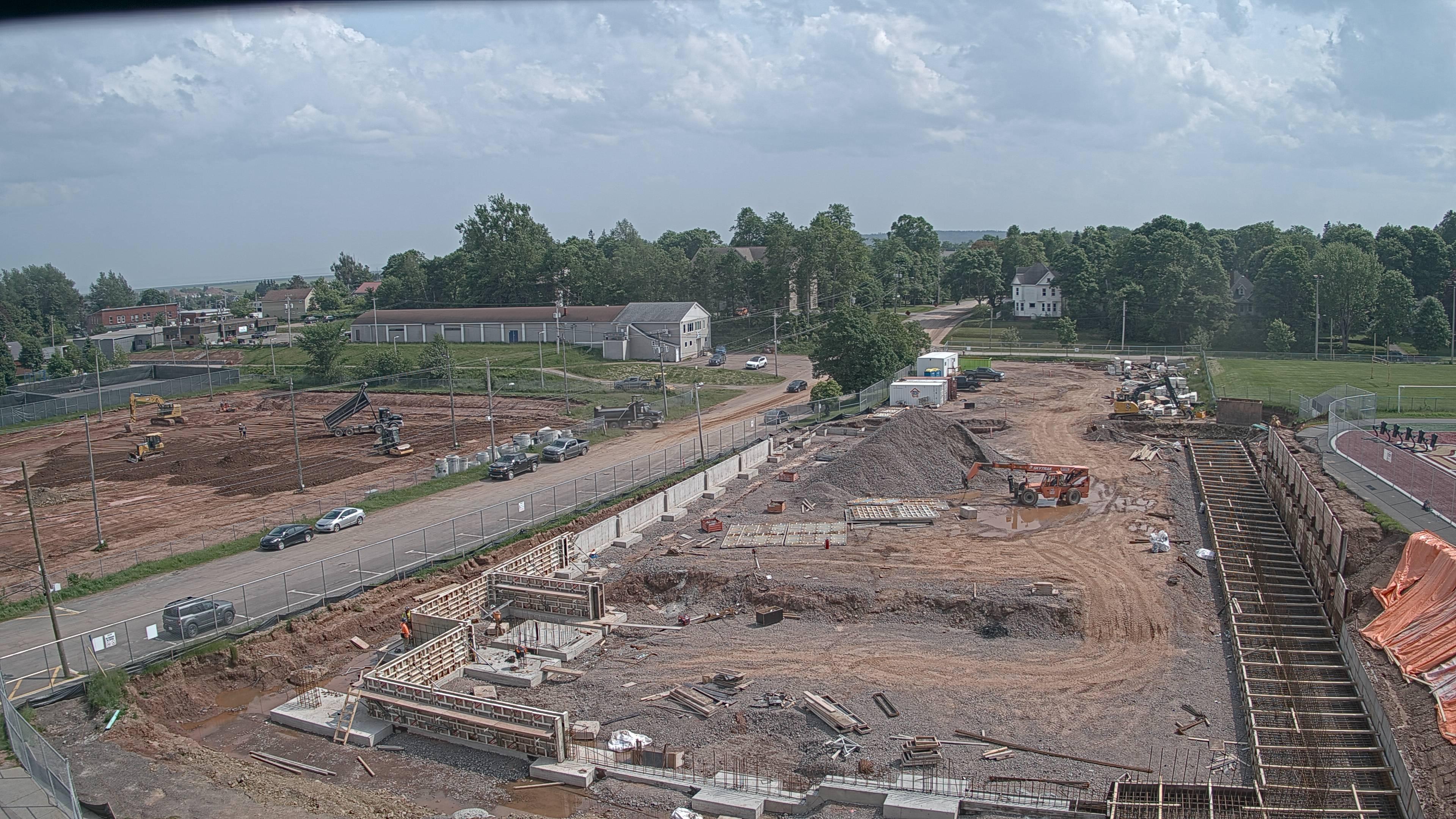 Construction site of the Multi-Sport Complex at Mount Allison University