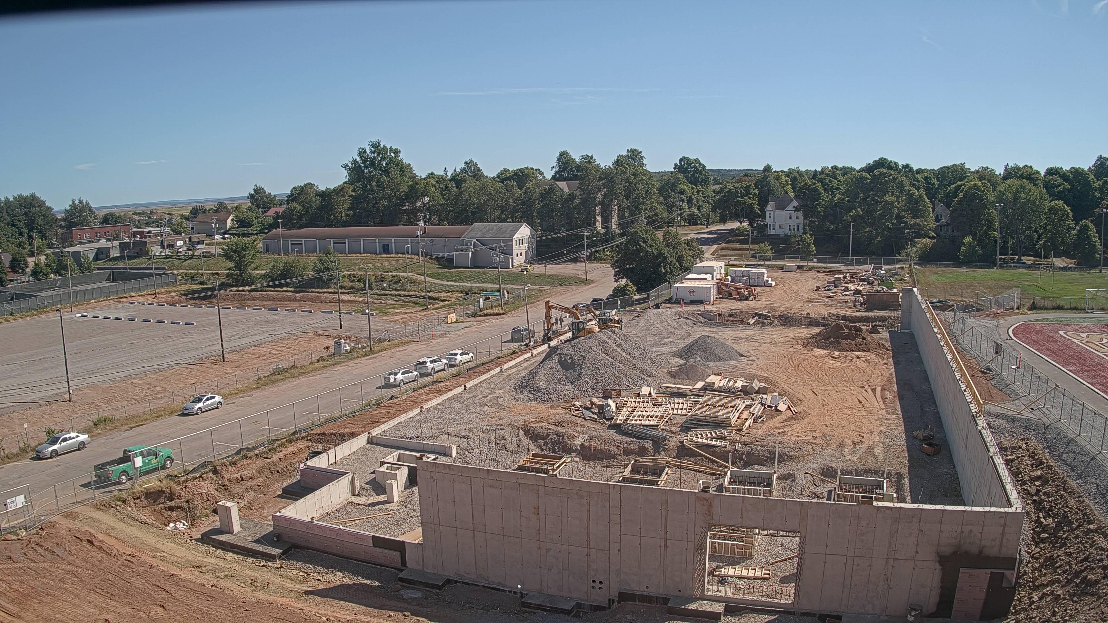 Construction site of the Multi-Sport Complex at Mount Allison University