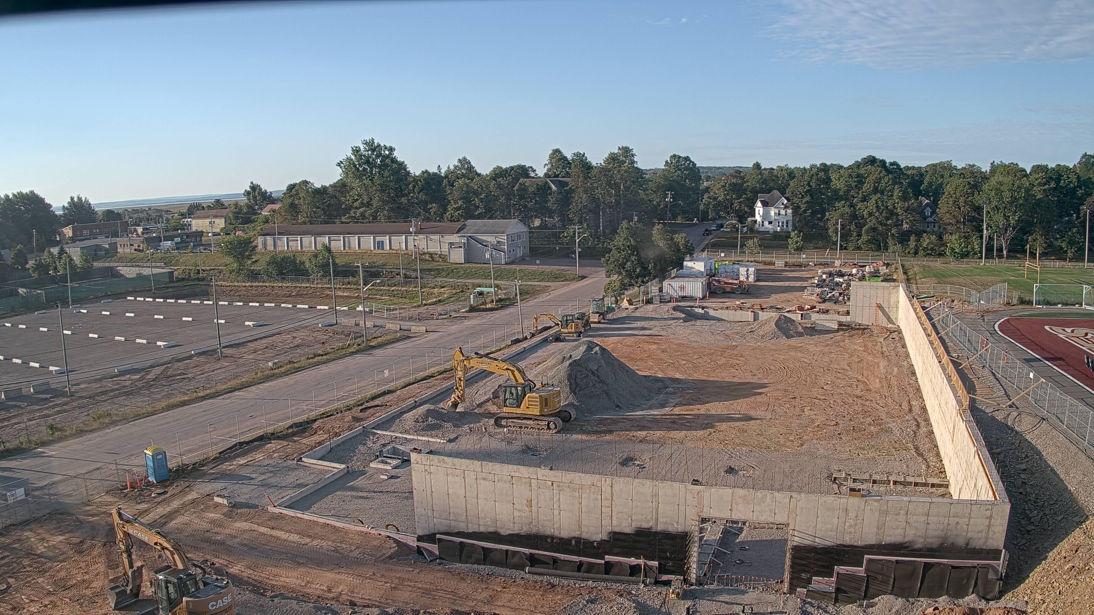 Construction site of the Multi-Sport Complex at Mount Allison University