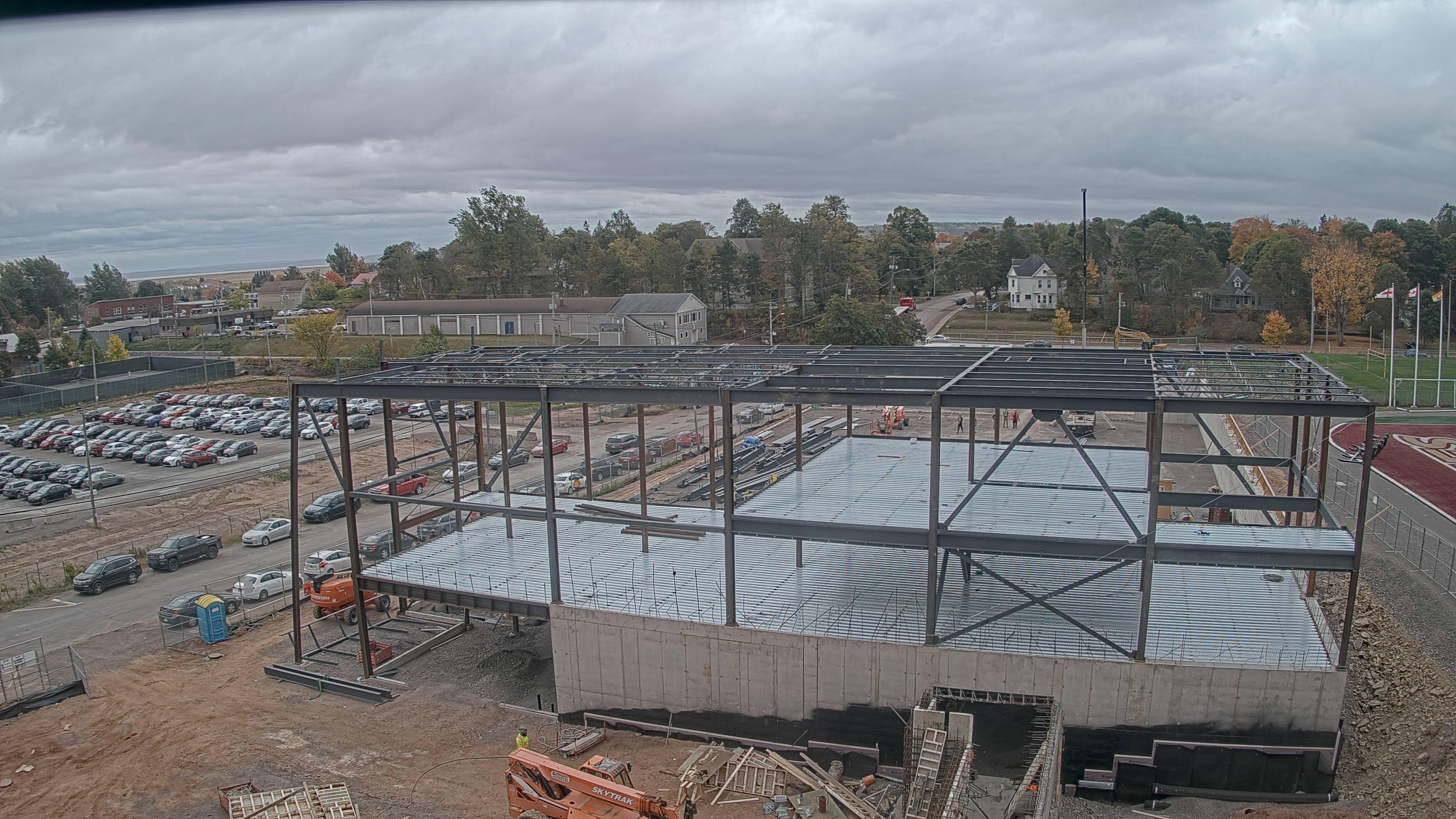 Construction site of the Multi-Sport Complex at Mount Allison University