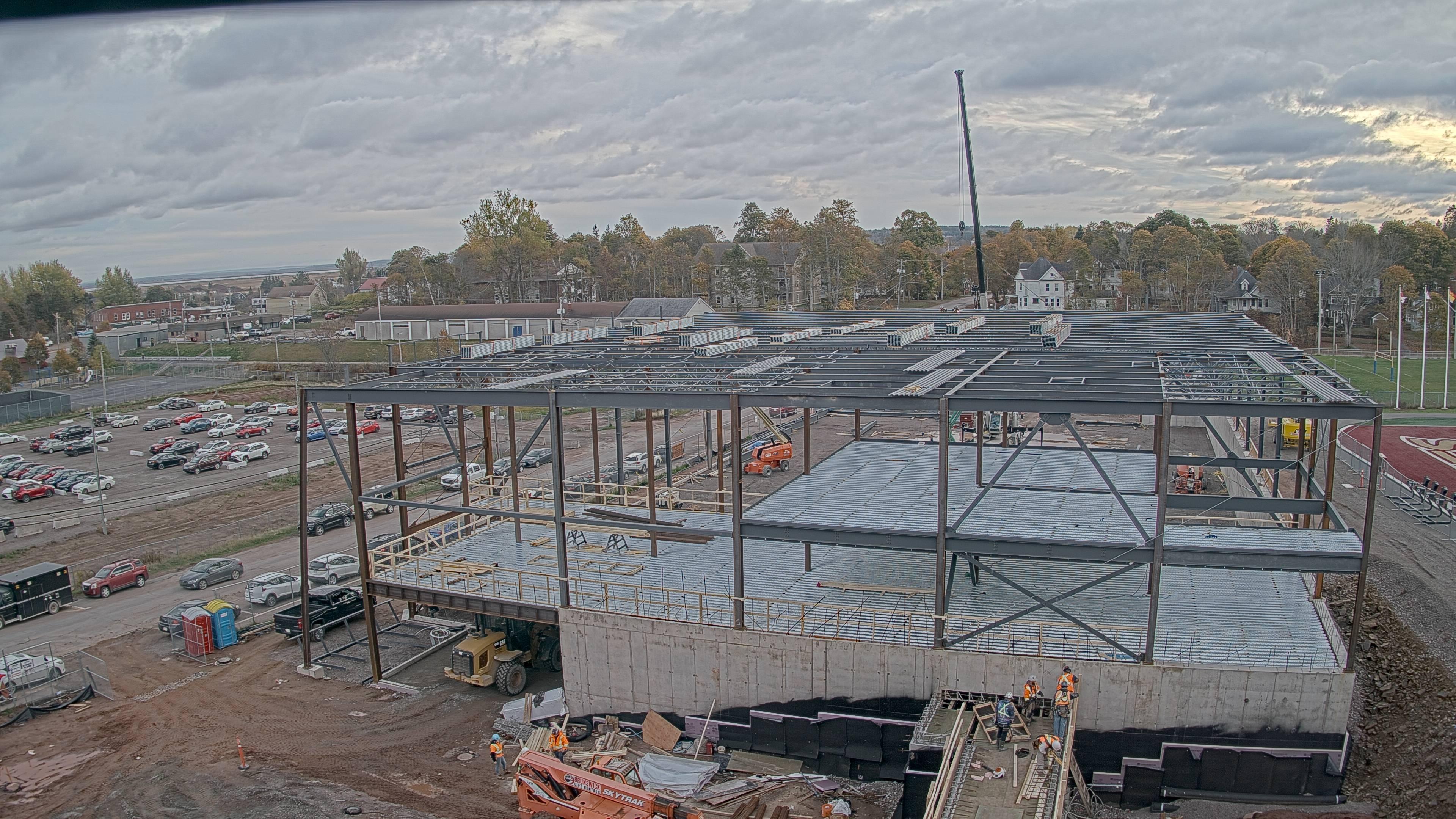 Construction site of the Multi-Sport Complex at Mount Allison University