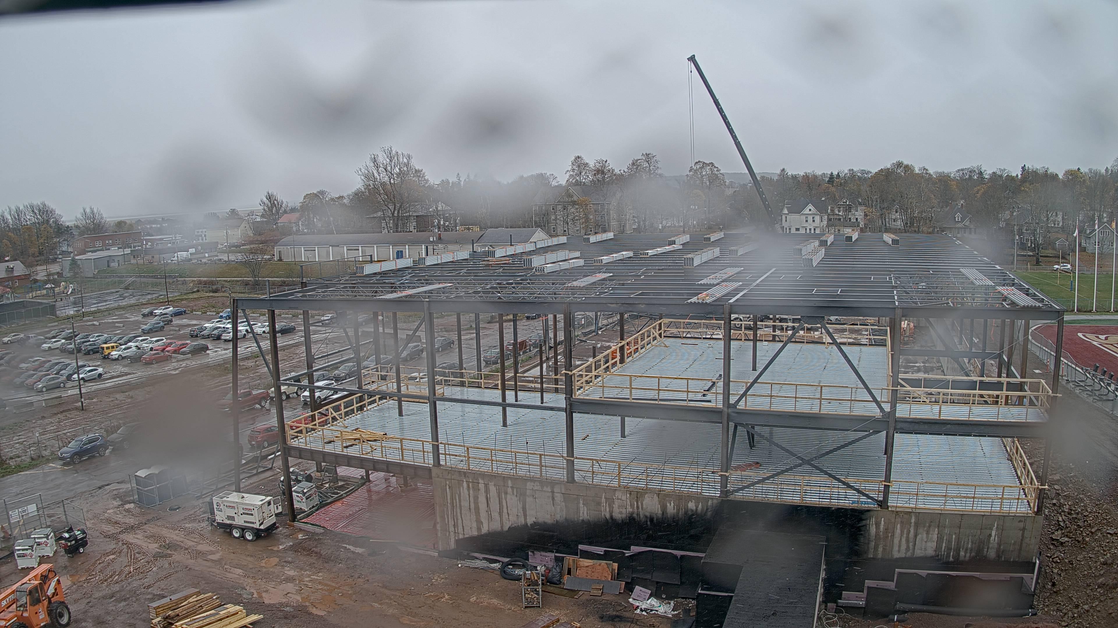 Construction site of the Multi-Sport Complex at Mount Allison University