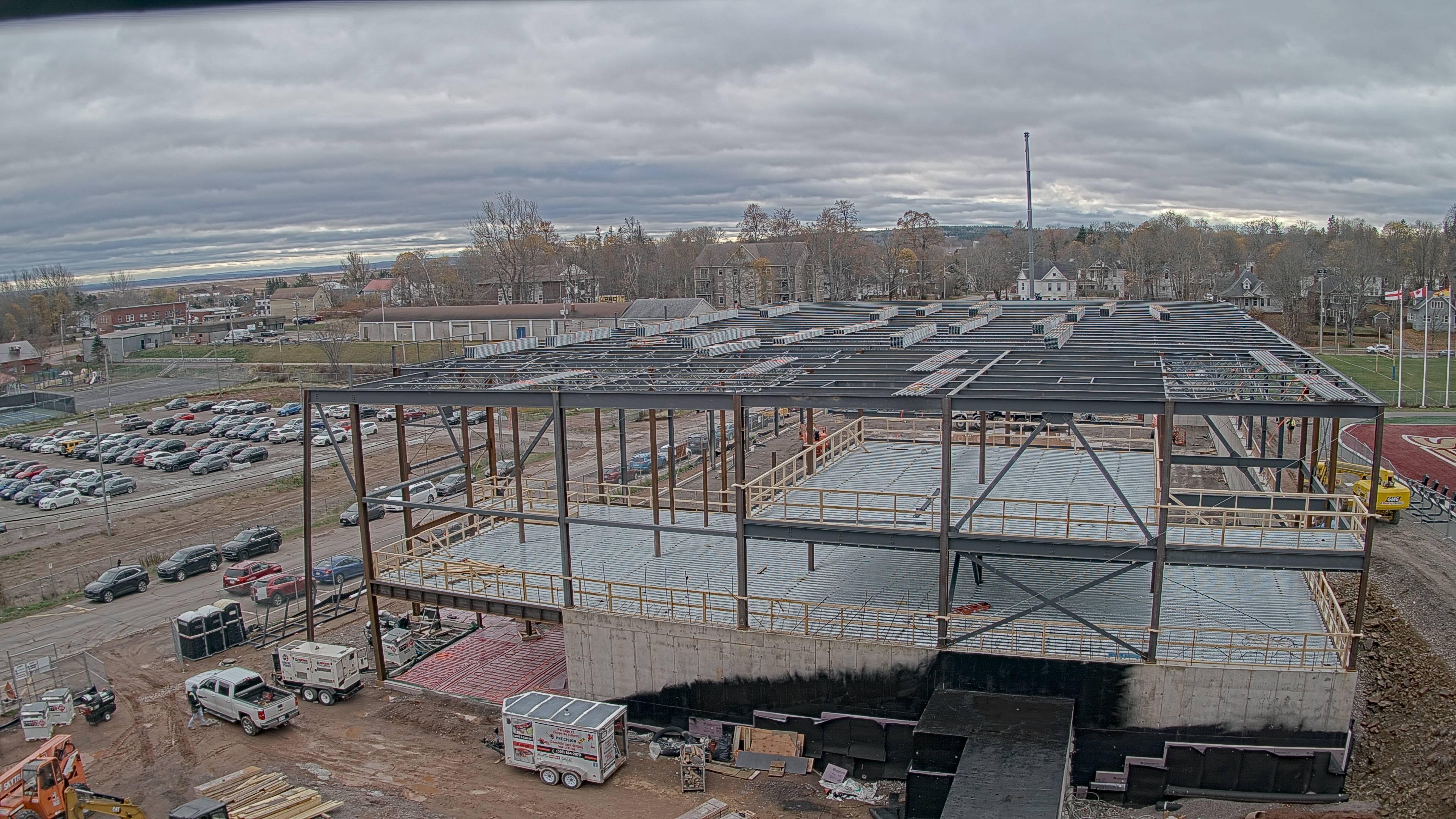 Construction site of the Multi-Sport Complex at Mount Allison University