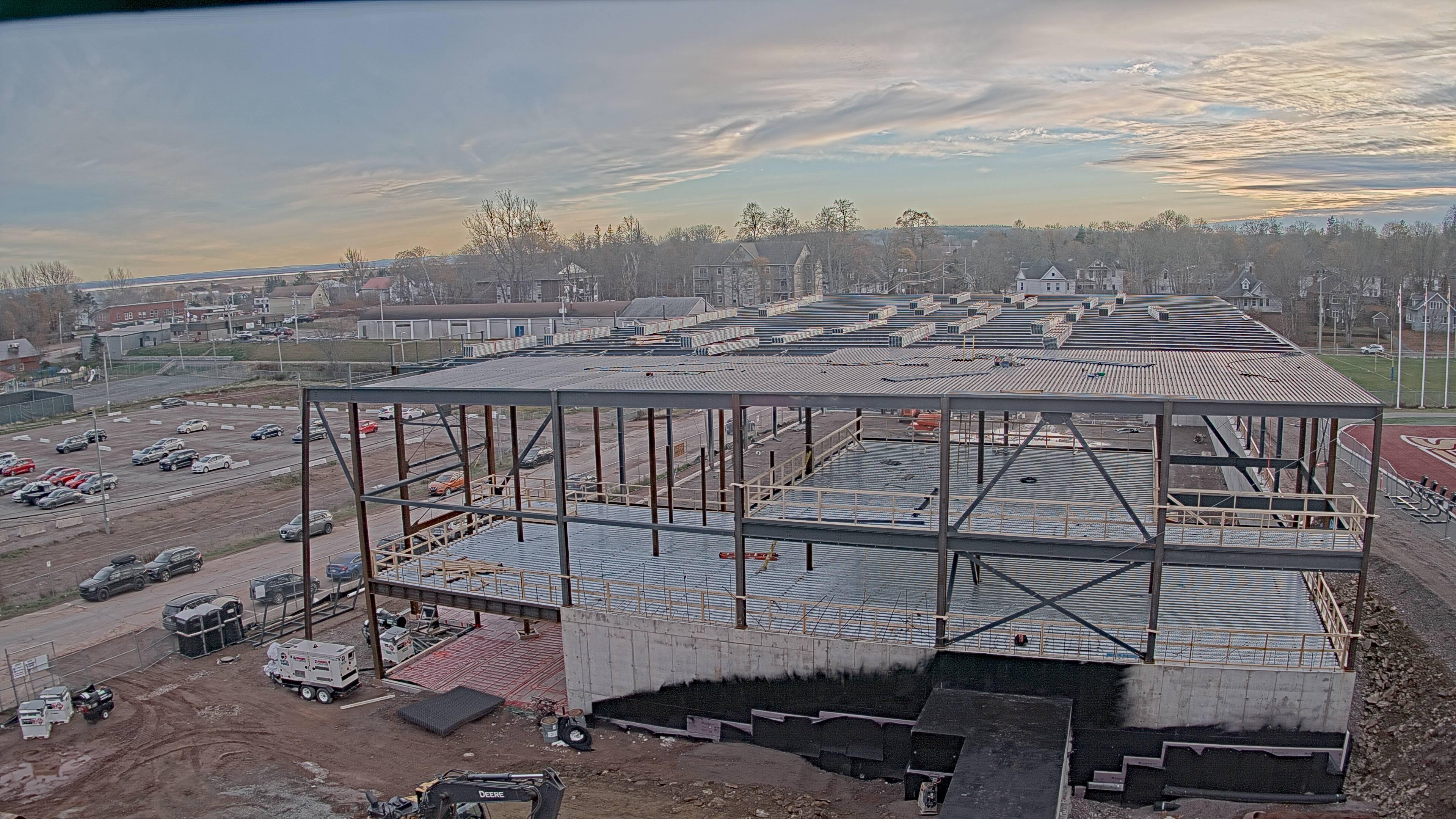 Construction site of the Multi-Sport Complex at Mount Allison University