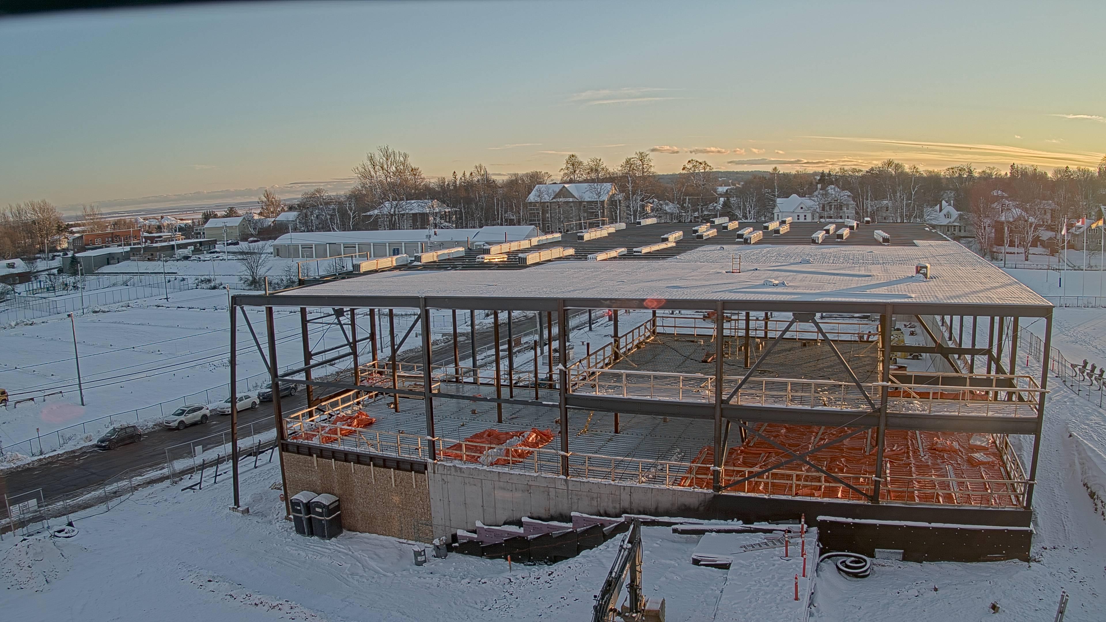 Construction site of the Multi-Sport Complex at Mount Allison University