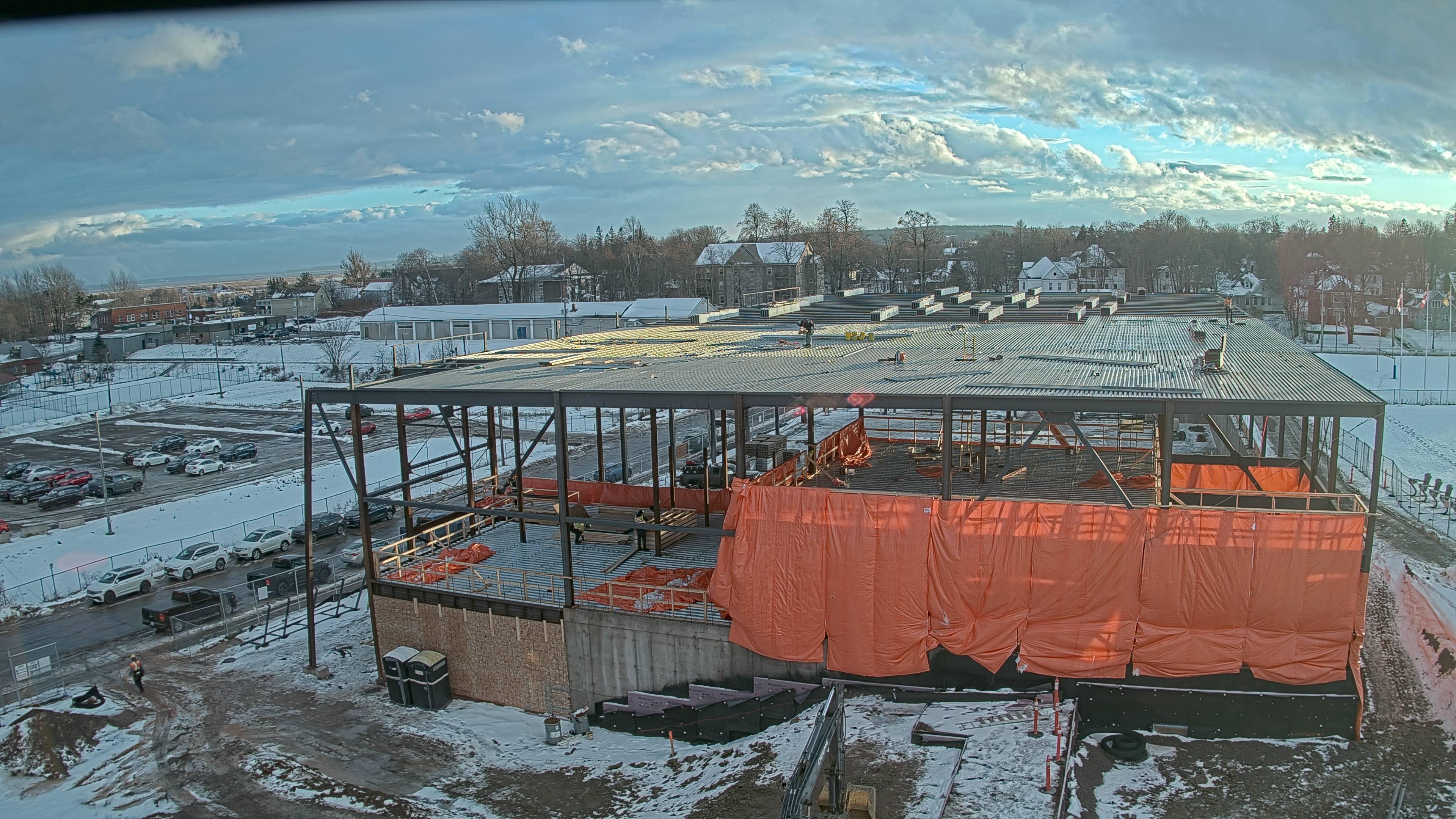 Construction site of the Multi-Sport Complex at Mount Allison University