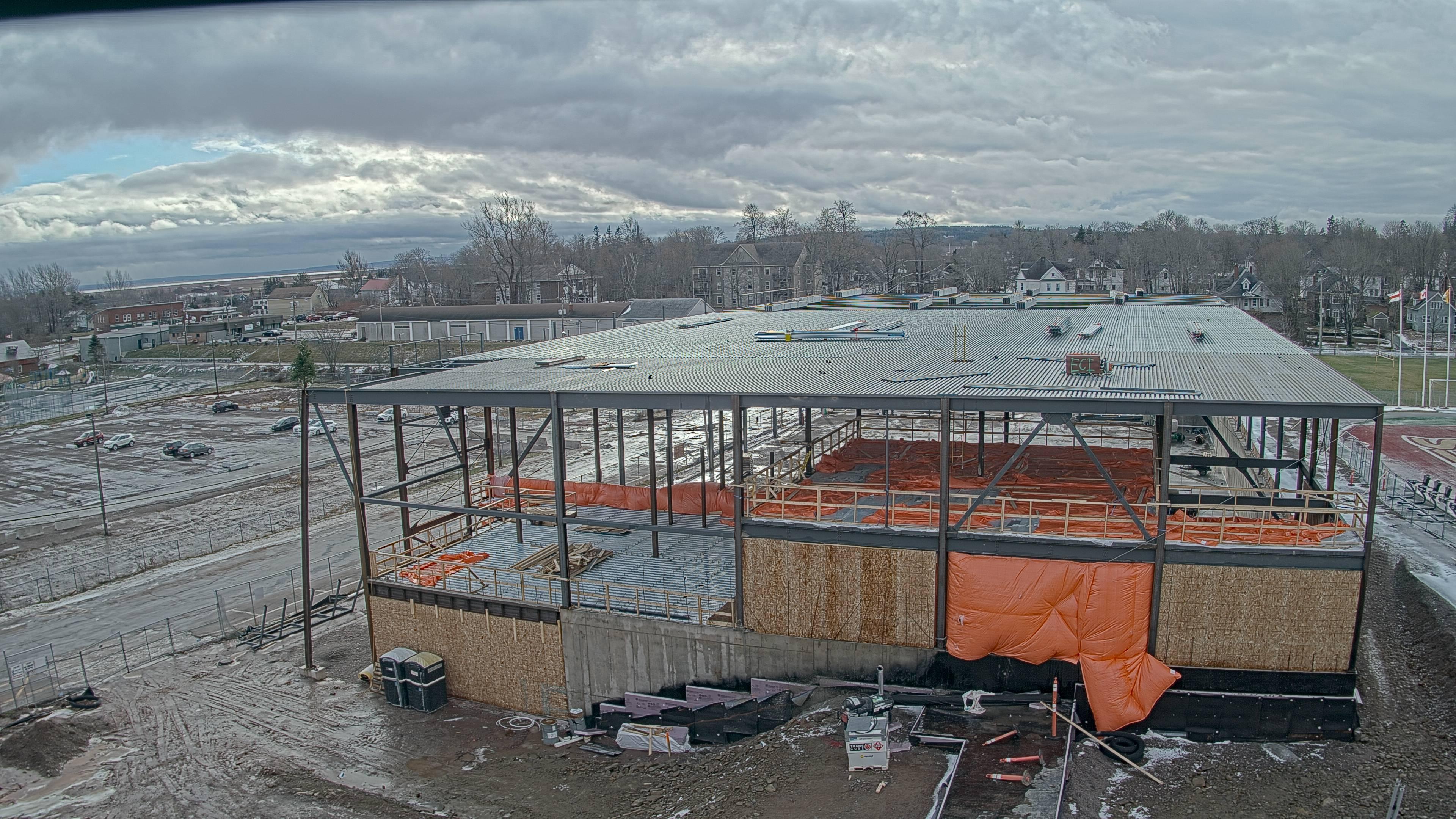Construction site of the Multi-Sport Complex at Mount Allison University