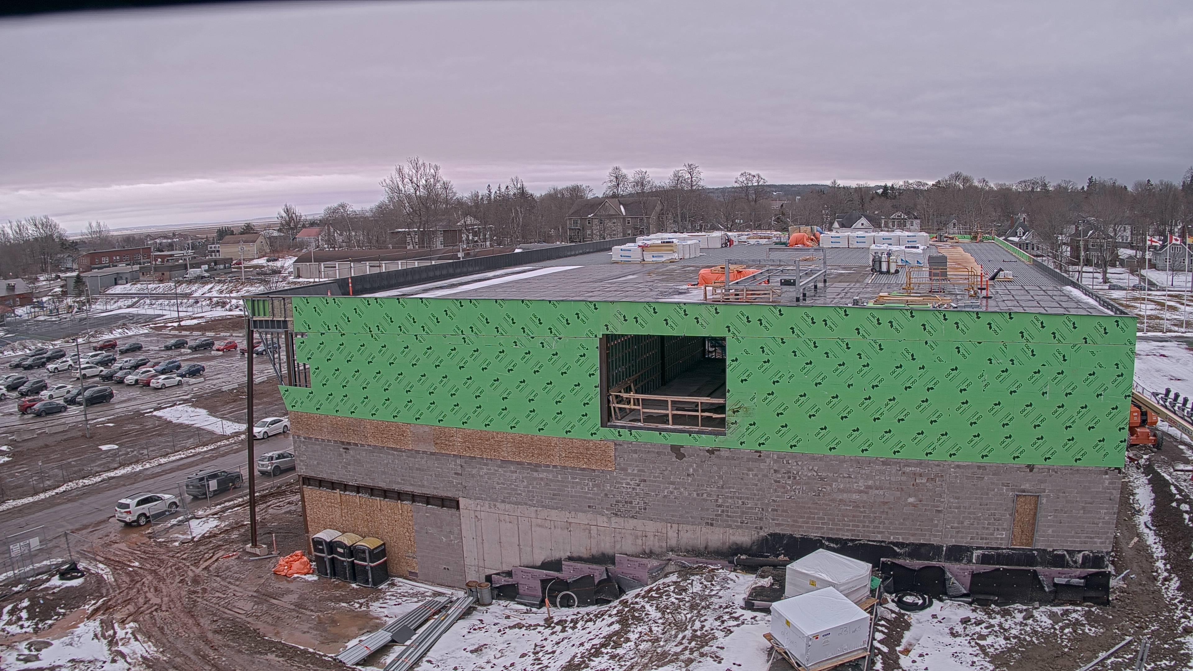 Construction site of the Multi-Sport Complex at Mount Allison University