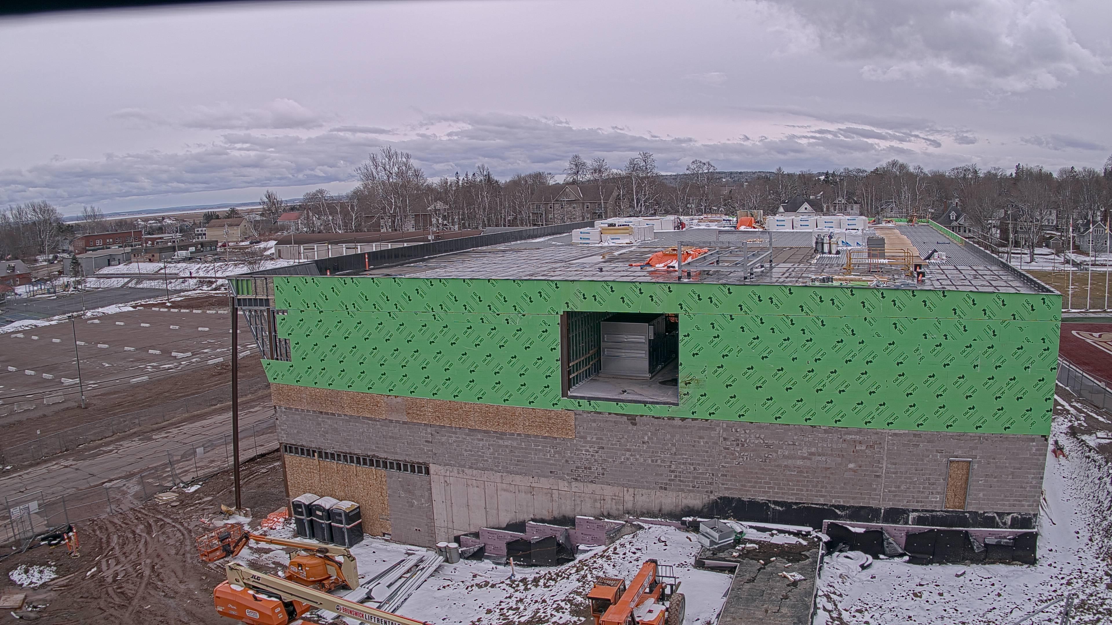 Construction site of the Multi-Sport Complex at Mount Allison University