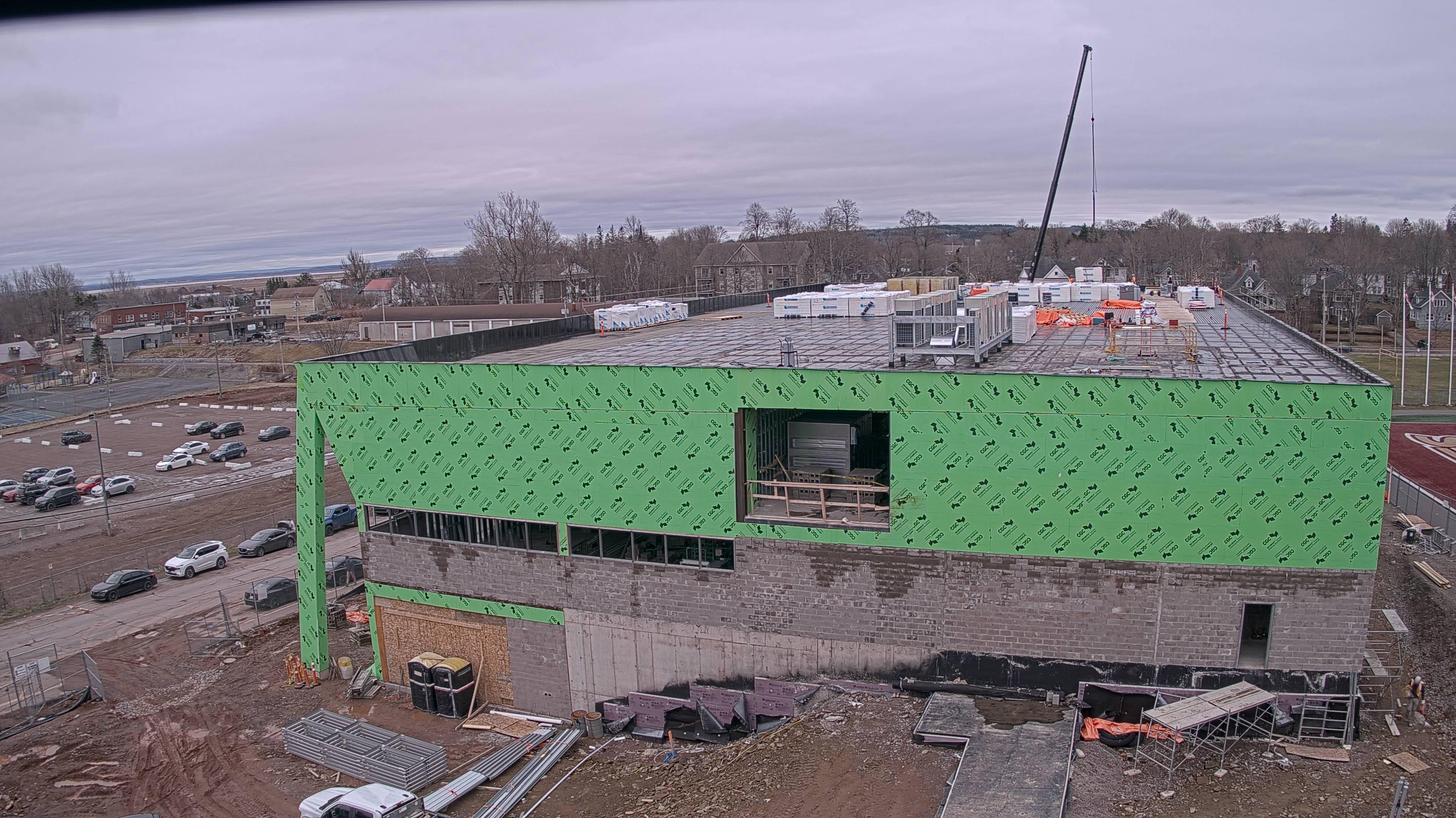 Construction site of the Multi-Sport Complex at Mount Allison University