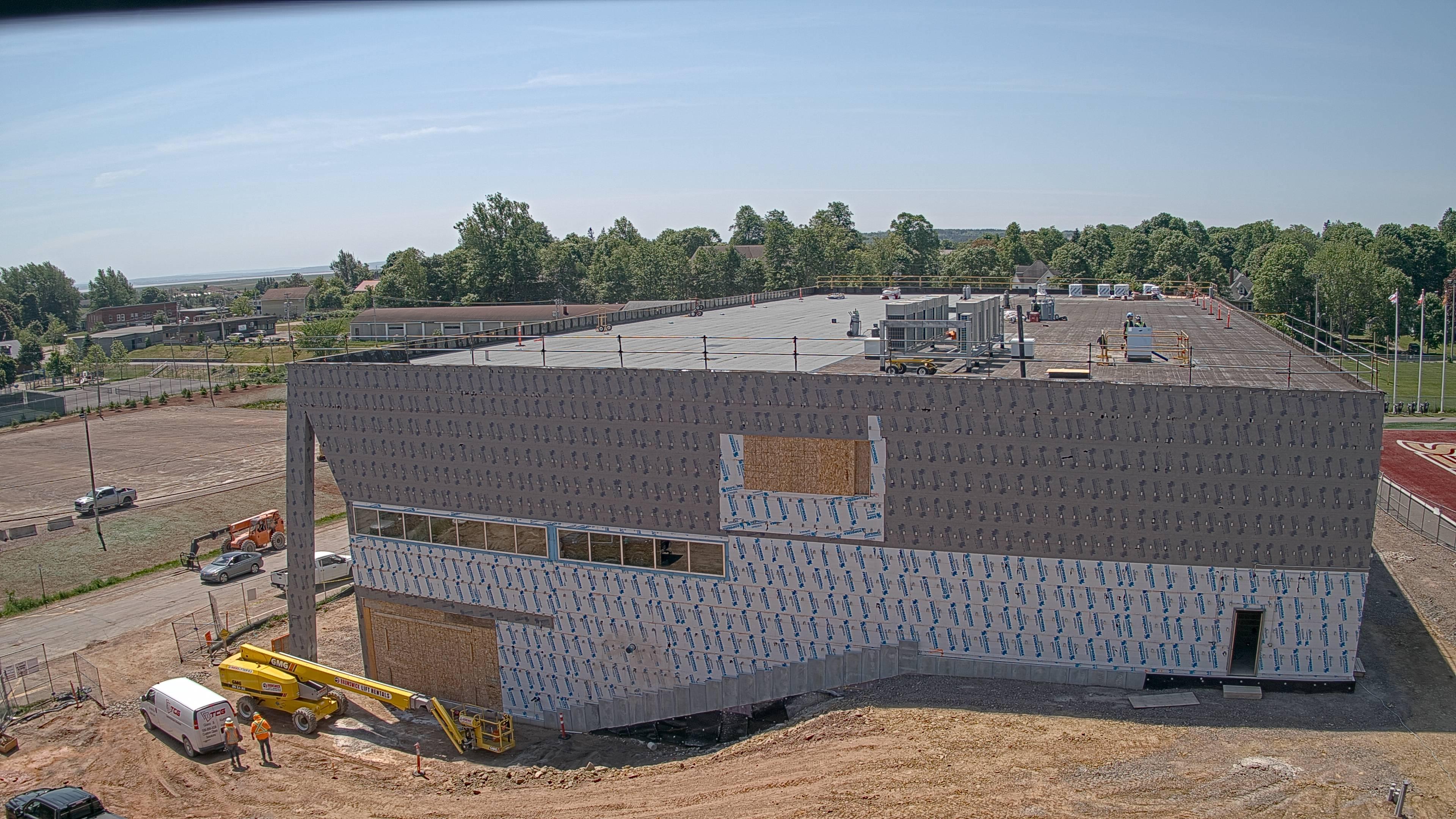 Construction site of the Multi-Sport Complex at Mount Allison University