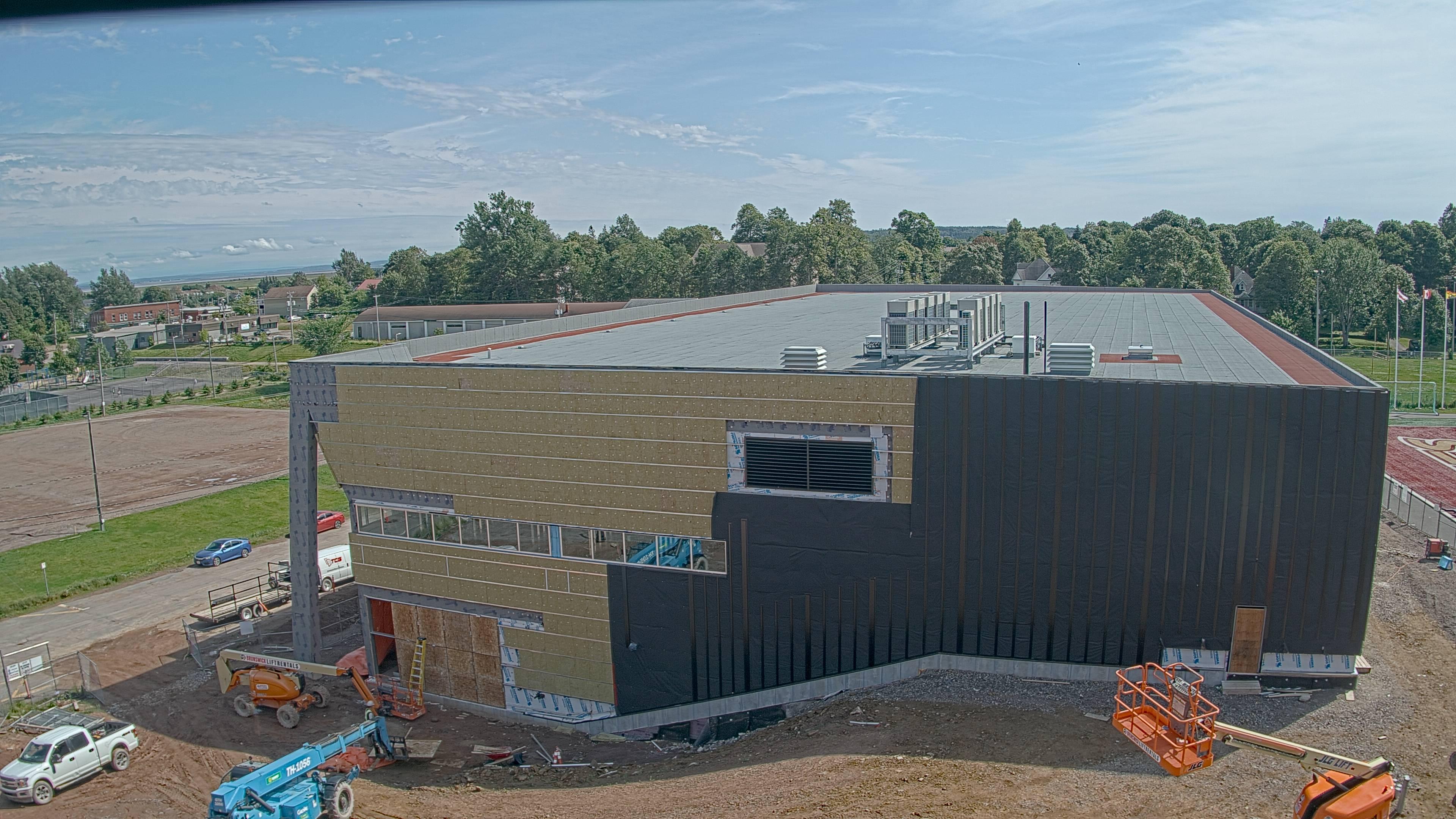 Construction site of the Multi-Sport Complex at Mount Allison University