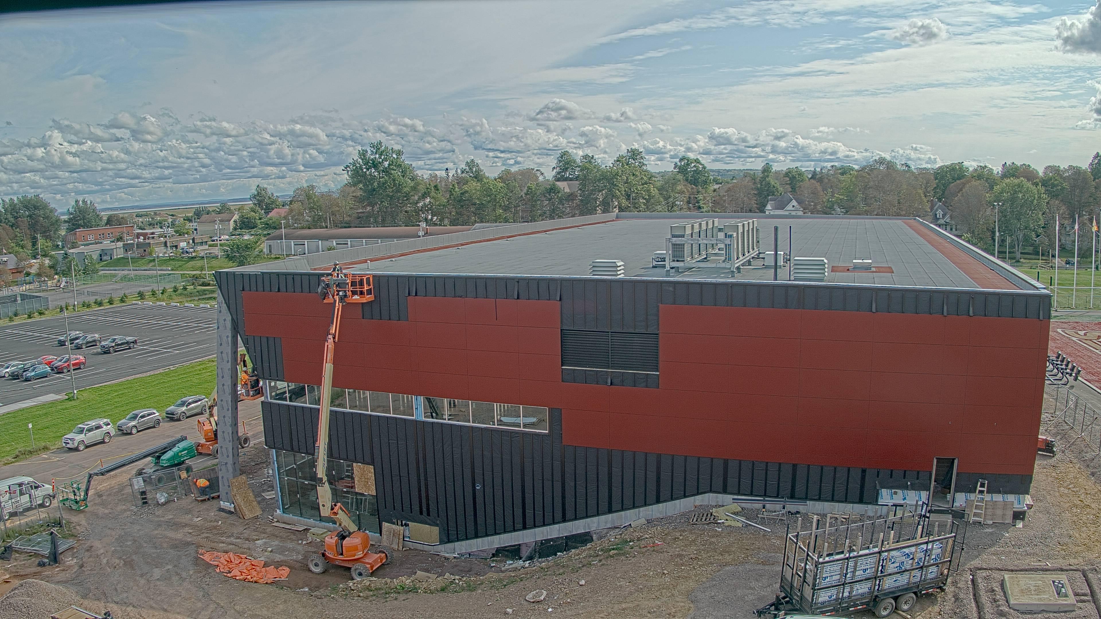 Construction site of the Multi-Sport Complex at Mount Allison University