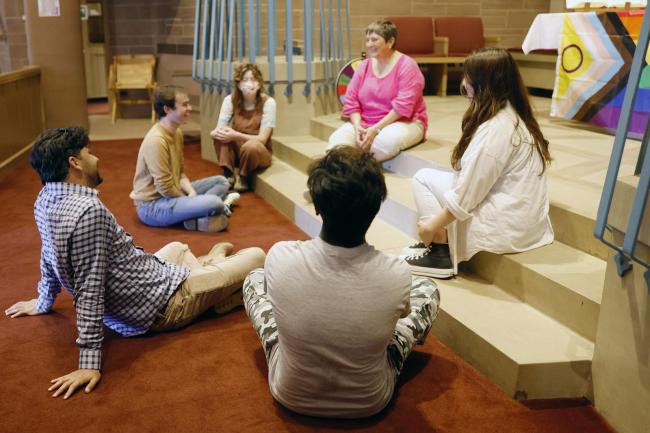 Students in spiritual care.