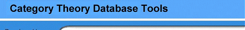 Category Theory Database Tools